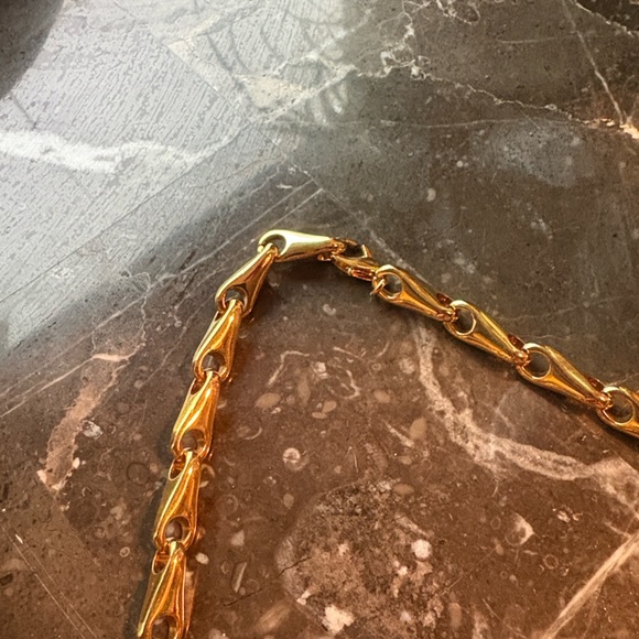 Celine Gold and Green Statement Necklace - Picture 6 of 6